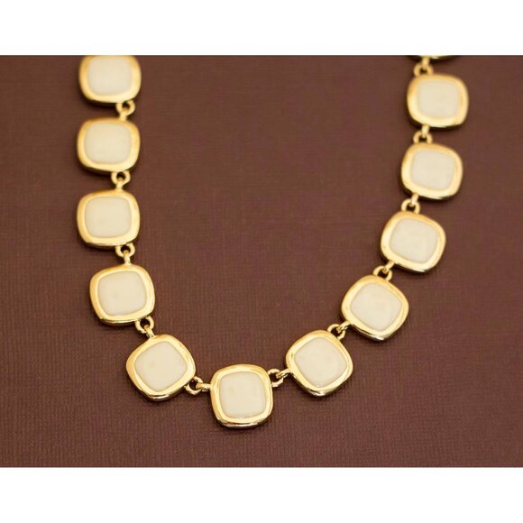 Vintage Victorian Two Tone Reversible Necklace 18 inch - U5 - Picture 1 of 4